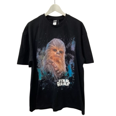 Star Wars Mens  Size M Short Sleeve Chewy T-shirt Black  