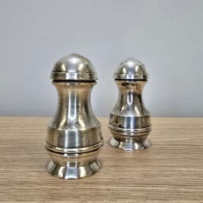 Vintage EPNS Silver Plated Salt & Pepper Shaker Set