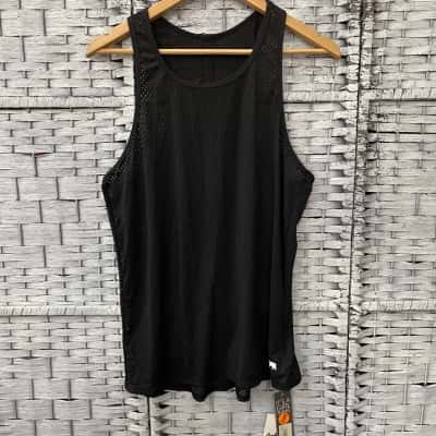 Running Bare Womens  Size 14 Singlet Black  