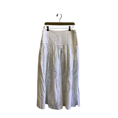 Country Road Womens Size 10 A-Line Maxi Linen Skirt White 