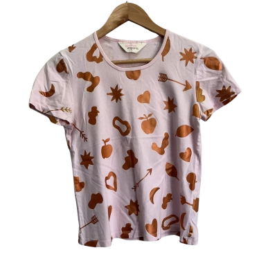 Gorman Womens Size 8 Short Sleeve Top Pink