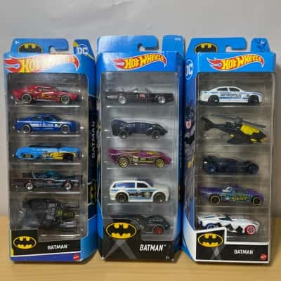 Batman Hot Wheels 5pack Sets x3