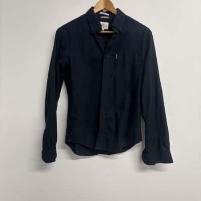 Ben Sherman Mens  Size S Business Shirt Black  / Blue 