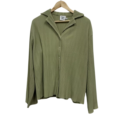 Princess Polly Womens Size 14 Long Sleeve Top Green 