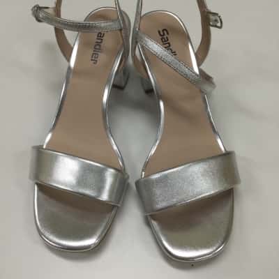 Sandler Womens Size 38 Silver Heather Sandal RRP: $139.95