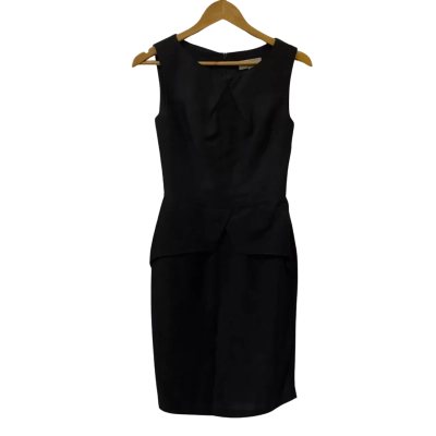 Veronika Maine Womens  Size 6 Midi Dress Black  