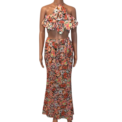 Steele Womens top and skirt Size XS Floral / Pattern / Pink  