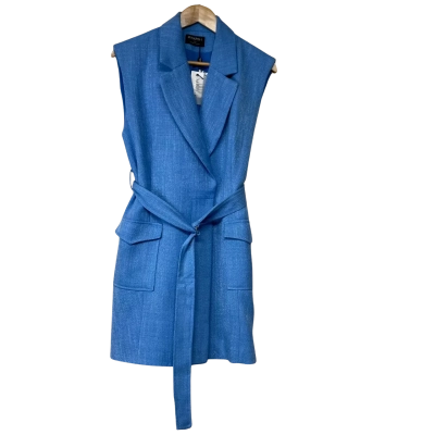 Brand New - Minkpink Blue Vest Jacket - Size L (AU 12)