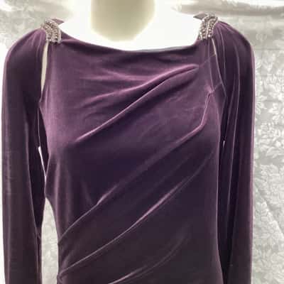 Anthea Crawford Womens Formal Dress Purple 