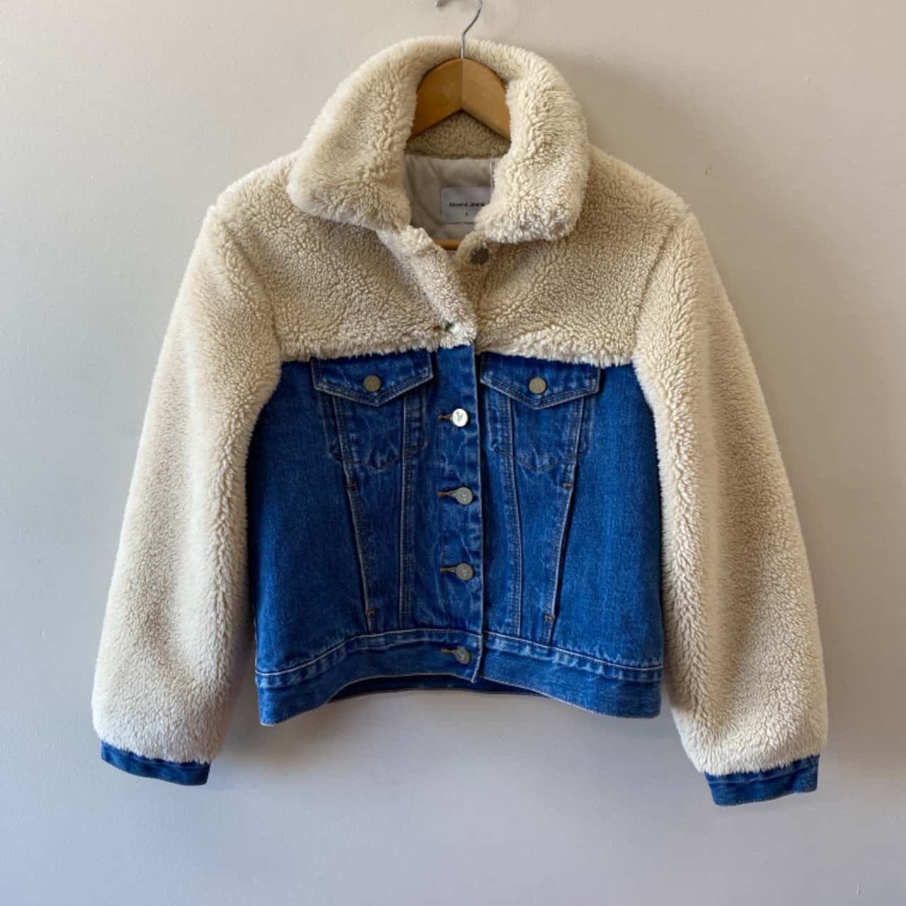 hybrid borg denim jacket