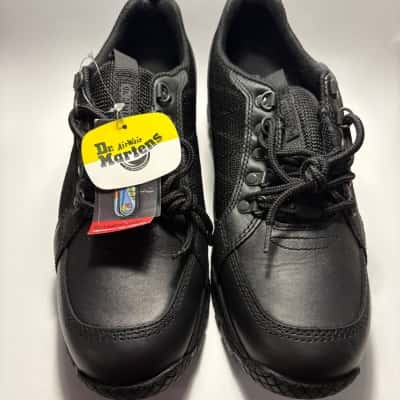 BNIB Dr Martins UK S10 Black Industrial Trainers Work Shoes