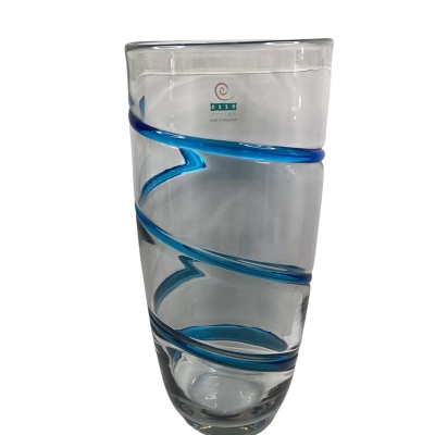 Esse blue swirl vase 29 cm tall
