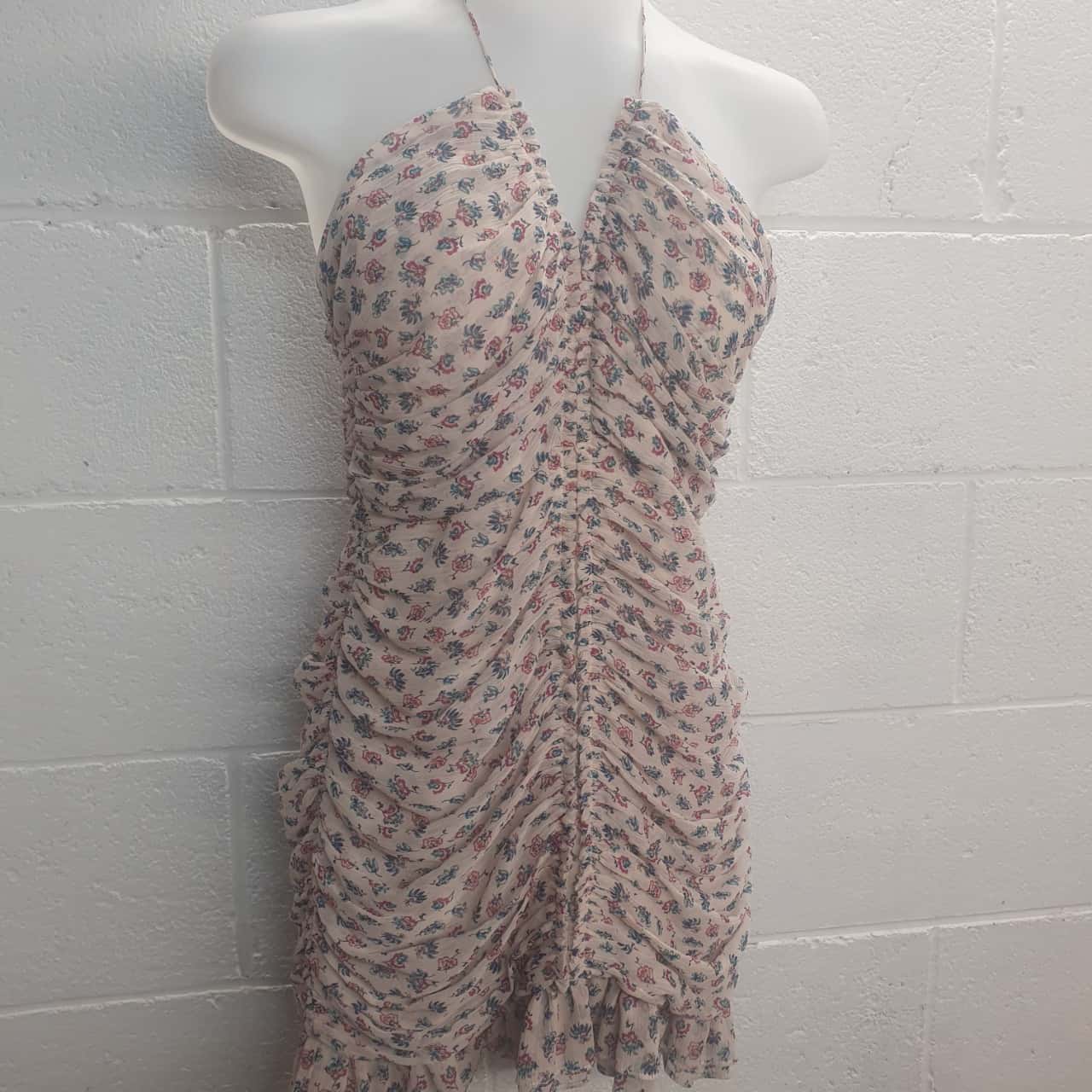mini brown halter dress Dark Brown Sequin Knit Mini Dress