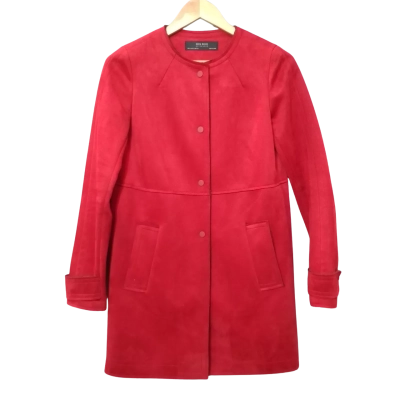 Zara Basic Women's  Size XS Red Coat