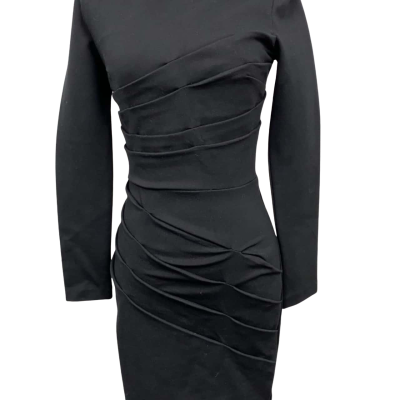  Womens ISLA Bodycon Dress Black  