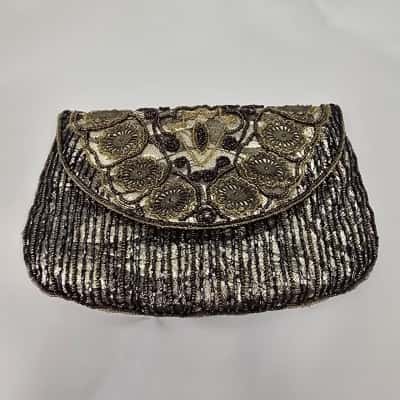 Womens Embroidered and Beaded Crossbody