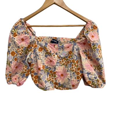 Princess Highway Womens  Size 10 3/4 Sleeve Top Floral 