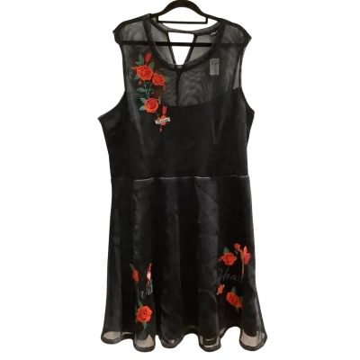 City Chic Womens  Size L Cocktail / Rockabilly Dress Black  / Red  O