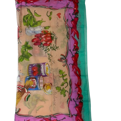 Brand New Holidat life Size One Size chilli scarf 100% cotton 