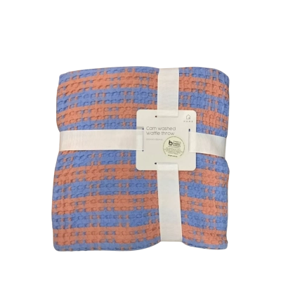 Home Brand Cam Washed Waffle Throw