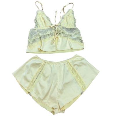 Kat the Label 2pcs Yellow Top & Bottom Set Size XS