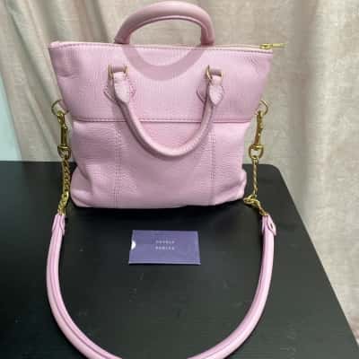 Deadly Ponies Handbag - Pale Pink & Gold Toned Hardware