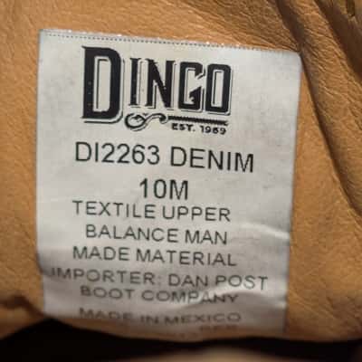 Dingo Womens Size 10 Sneakers Denim 