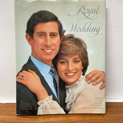 Hardcover “Invitation to a Royal Wedding Diana and Charles coffee table book