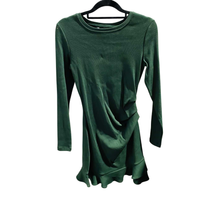 BNWT Forever New Womens  Size 8 Annie Rib Long Sleeve Dress Green 