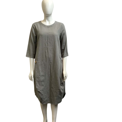 Brand New Regatta Womens  Size 10 European Linen Blend Dress Khaki