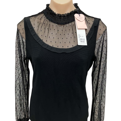 Review Womens  Size 14 Black Long Sleeve Top