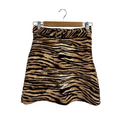 Witchery Tiger Print Mini Skirt Size 6 