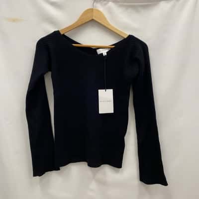 Witchery Women's Wool Blend Jumper Size XS Black  RRP$130 Reduce to $60