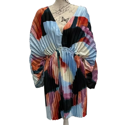 City Chic Womens  Size 16 Cocktail Dress Multicoloured / Navy Blue / Pattern 
