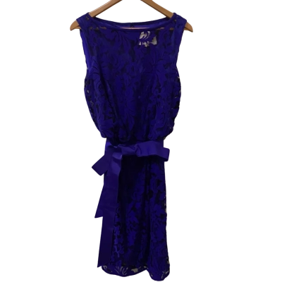 Tadashi Shoji Womens  Size 12 Sleeveless Dress  Purple 