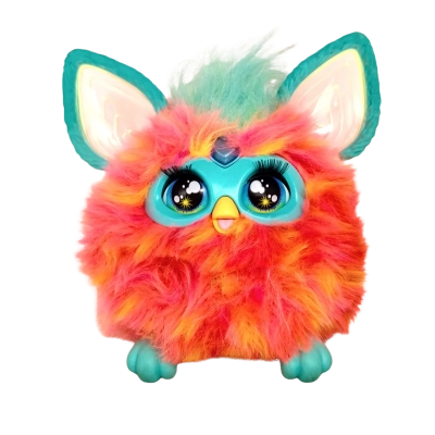 Furby Coral Interactive Plush Toy, Tested Working - Takes 4 AA Batteries (not included) 
