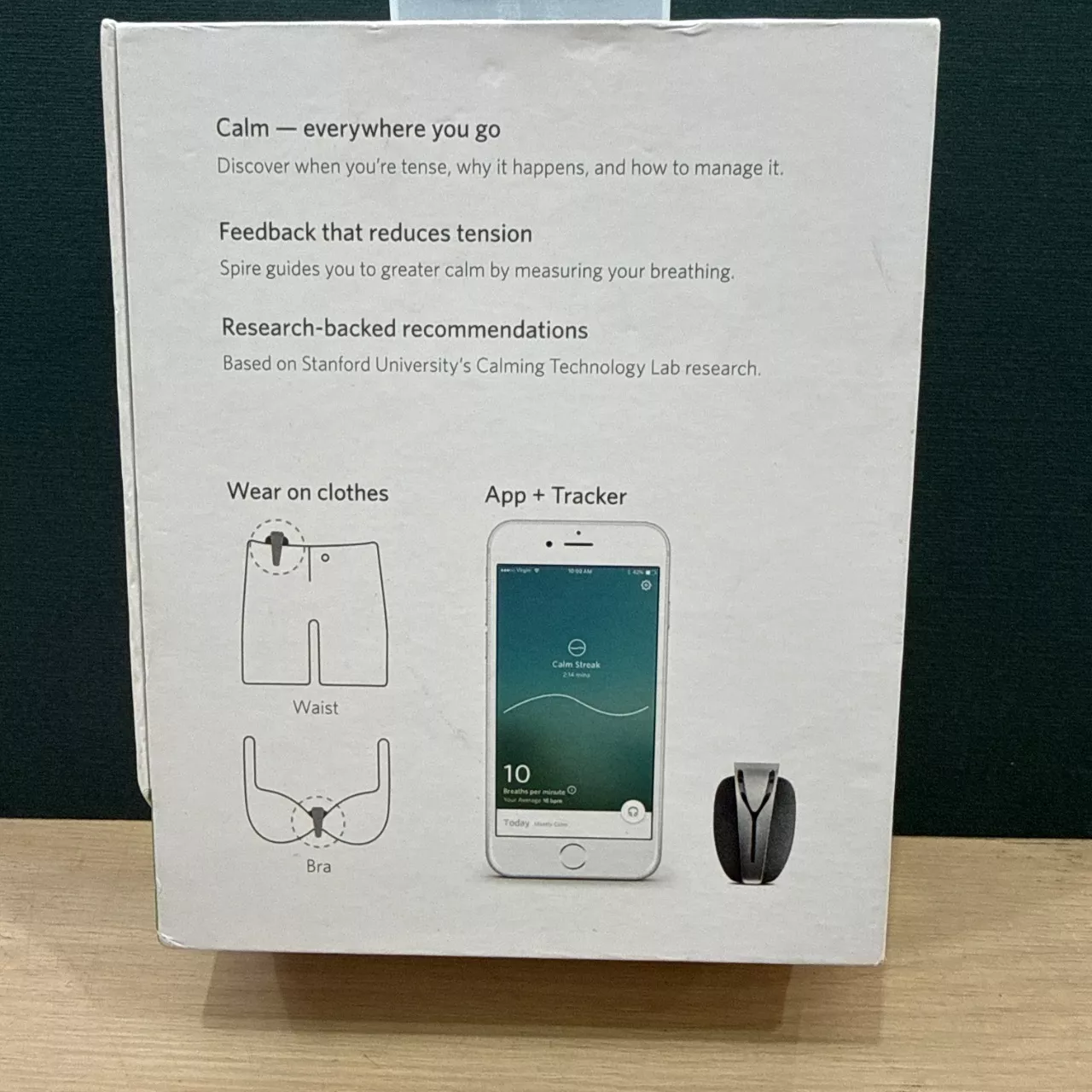 Spire Discover Calm Mindfulness + Activity Tracker.(s) - Used Very Good ...