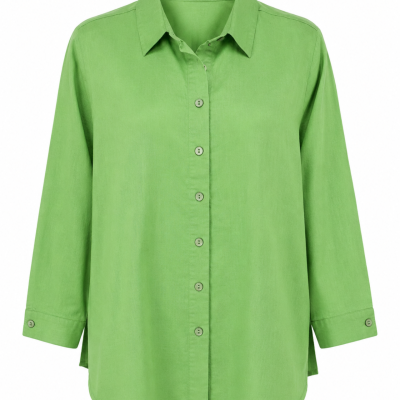 Portobello Italy Cotton Button-Up Shirt – Size M – Green – BNWT