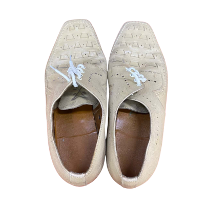 Vintage Mens Bowling Shoes Size 7.5 Khaki 