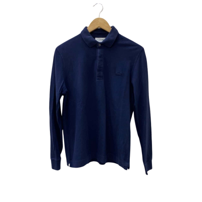 Lacoste Womens  Size S Polo Long Sleeve Shirt Navy Blue 