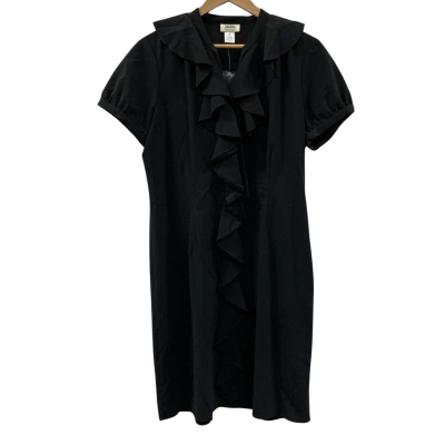 Neiman Marcus Womens Size 16 Short Sleeve Dress Black  