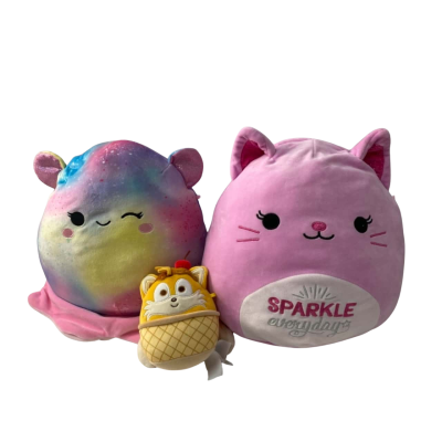 3x Squishmallows Plush Toys