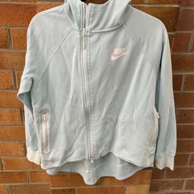 Nike Womens  Size M Pale Blue Zip Up Jacket 