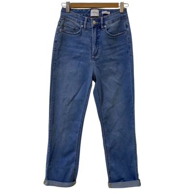 Riders by Lee Womens Size 11 Hi Slim Crop Curve Blue Jeans