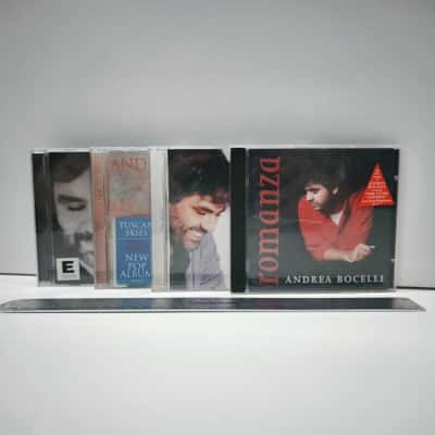 Andrea Bocelli 4 CD Album Lot Romanza Cieli di Toscana Sentimento Verdi