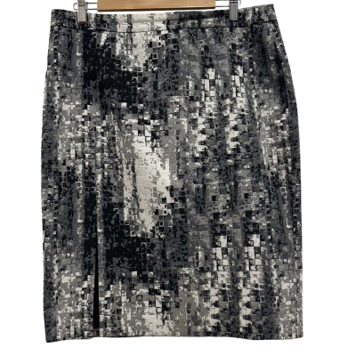 Saba Womens  Size 14 Midi Skirt / Pencil Skirt Black  / Grey / White 