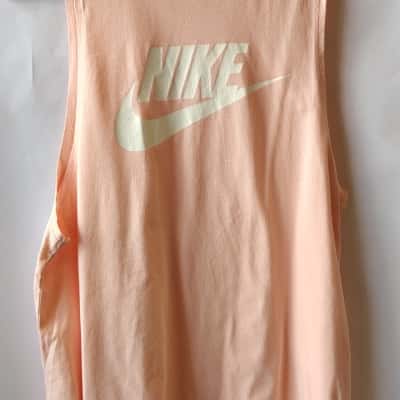 The Nike Tee" Sleeveless Tank Top Peach Men's M 