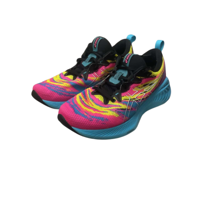 Men’s Asics Gel-Cumulus 25 Size 13 Trainers Blue / Pink  / Yellow 