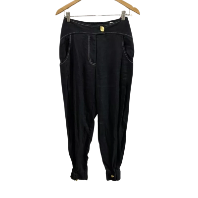 AJE Womens  Size 8 Mimosa Drawstring Trousers 