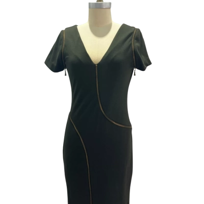 Ted Baker Womens  Size 3 Bodycon Dress / Midi Dress Green 